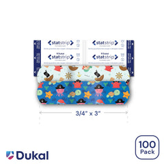 Matey's case display of 1,200 bandages supports family protection at home.