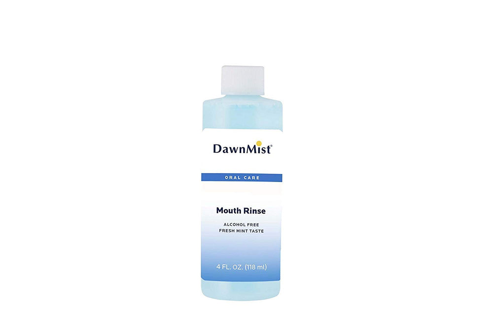 Dukal MR3350-60 Dawn Mist Mouth Rinse bottle—alcohol-free formula for refreshing breath.