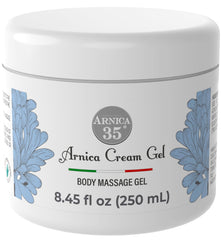 Dulàc Arnica Cream bottle front showing non-greasy, fast-absorbing relief