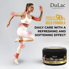 Ingredients highlight: Arnica Montana, Devil's Claw, Menthol, Lavender in Dulàc Gel