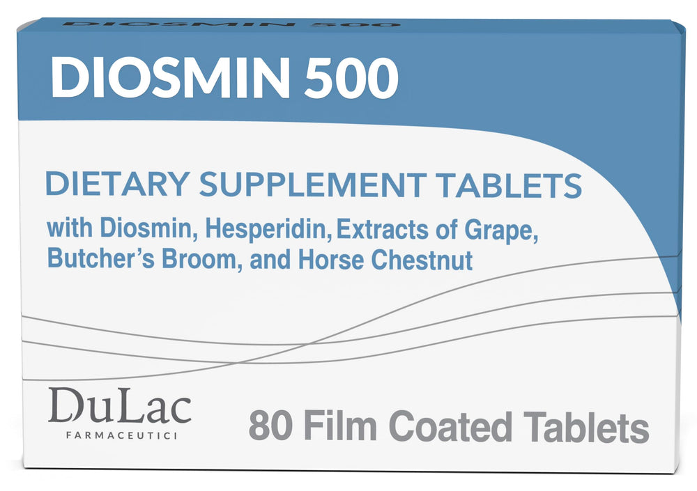 Dulac Diosmin 500 micronized tablets for improved dispersion and leg support.