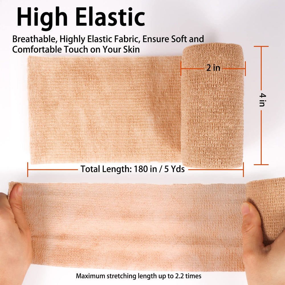 DUOQIAN elastic bandage fabric close-up highlighting soft, skin-friendly texture