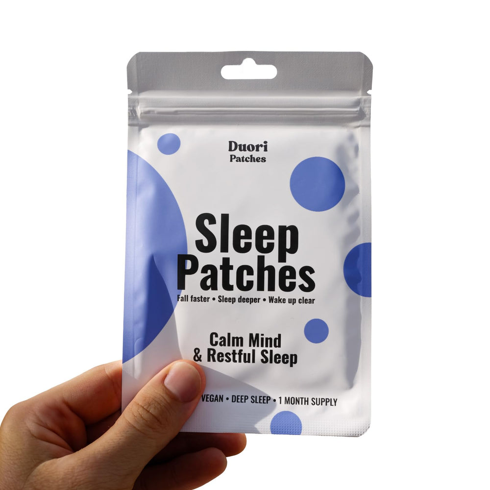 DUORI Sleep Patch ingredients include ashwagandha and lemon balm for relaxation