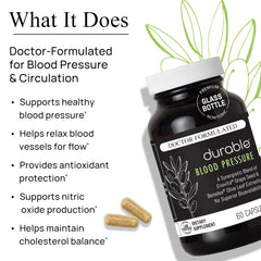Durable Blood Pressure Enovita grape seed extract ingredient shows OPC-rich polyphenols.