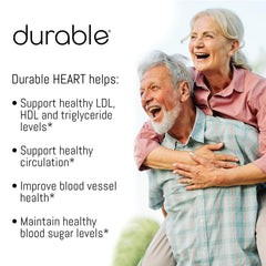 Durable Heart made in USA stamp emphasizing quality manufacturing.