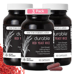 Durable Red Yeast Rice bottle with capsules for daily heart support.