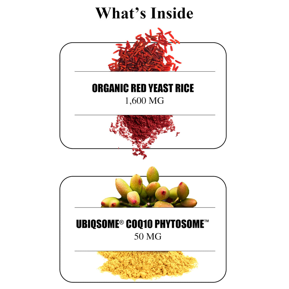 Durable Red Yeast Rice organic certification badge on the packaging.