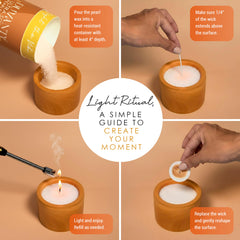 DUVANTY refillable wick box supports extended scent rituals.