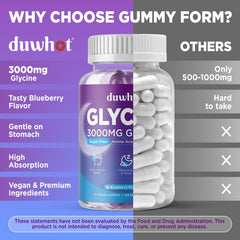 duwhot Glycine Gummies sugar-free berry flavor lifestyle image.