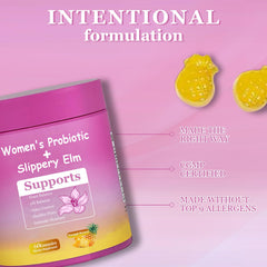Dyale Her Juicy pineapple flavor gummies closeup with refreshing taste and routine