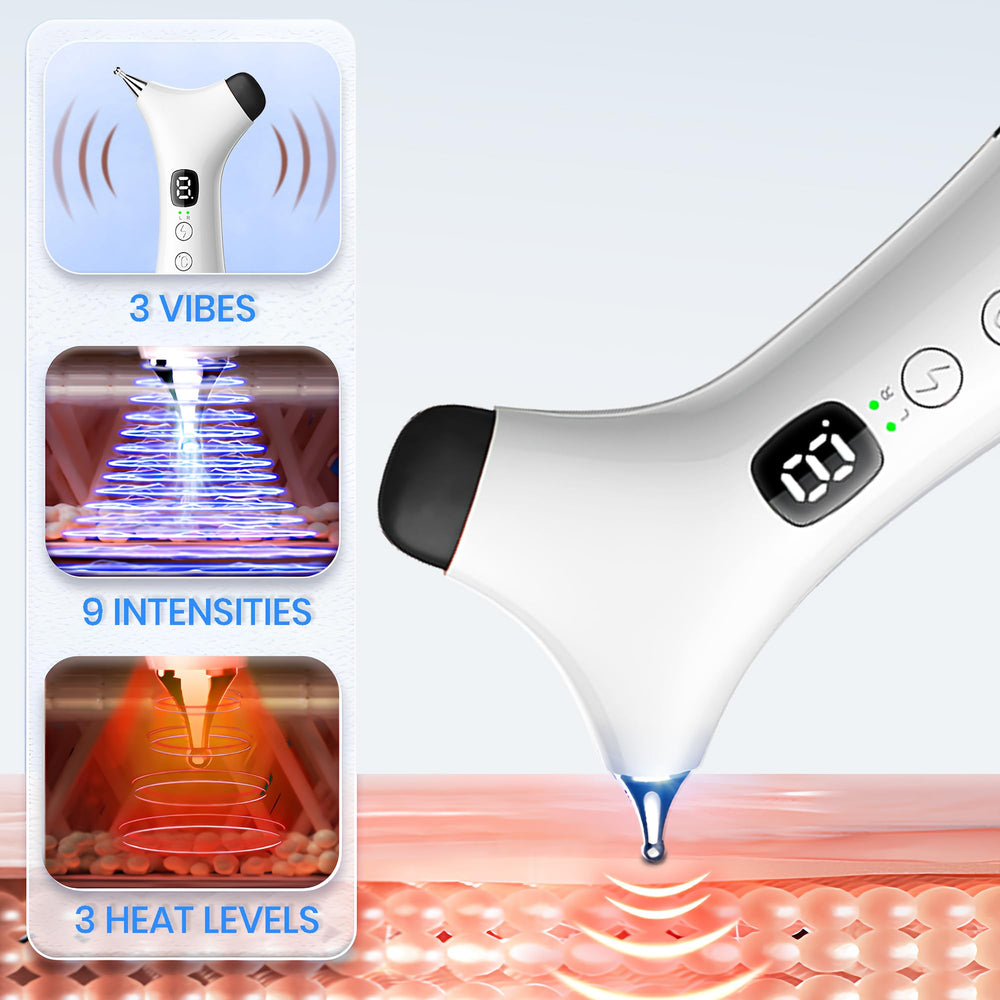Dyhodu heat and vibration feature in action addressing facial tension.
