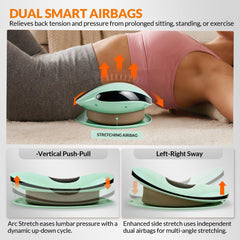 Dyhodu lumbar massager with remote control for quick mode adjustments.