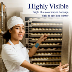 Dynarex adhesive bandages provide secure hold during activity.