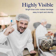 Secure adhesive keeps bandages firmly in place during movement.