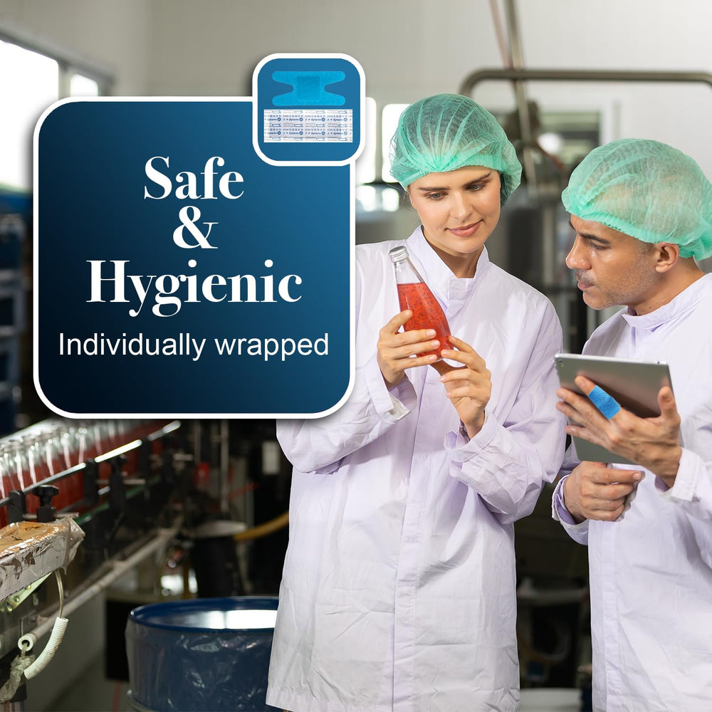 Dynarex blue metal detectable bandages suit food, pharma, and general use.