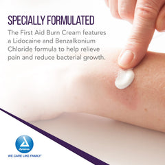 Dynarex burn cream texture is smooth and moisturizing.