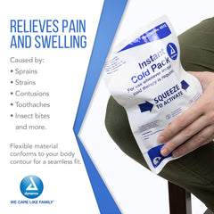 Dynarex 24-pack ice packs for bulk emergency readiness.