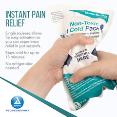 Dynarex 5x9 inch cold pack ready to apply for larger injuries.