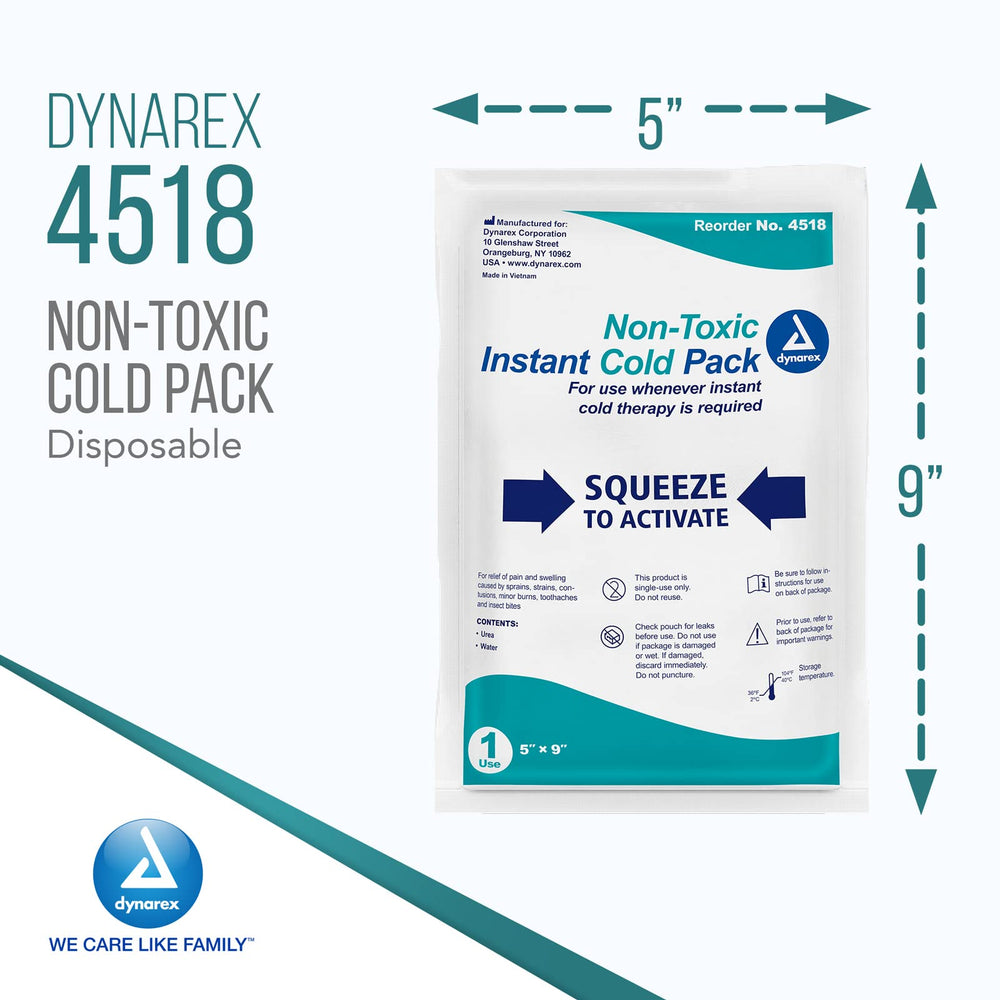 Dynarex Instant Cold Pack activation demonstrates fast hassle free cooling.