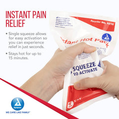 Dynarex Instant Hot Pack used at home for muscle tension relief.