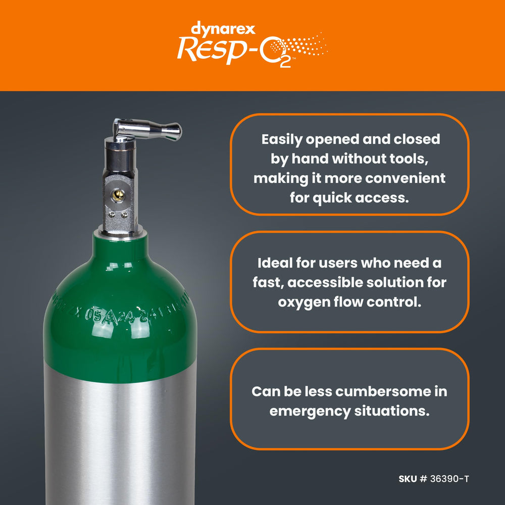 Dynarex Resp-O2 M24 offers post valve or toggle valve options