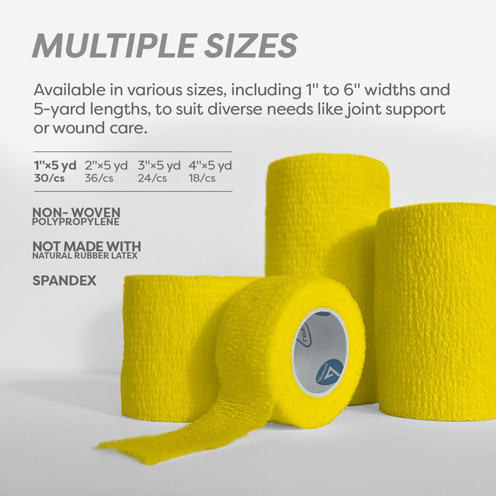 Dynarex Sensi-Wrap yellow bandage closeup showing color option