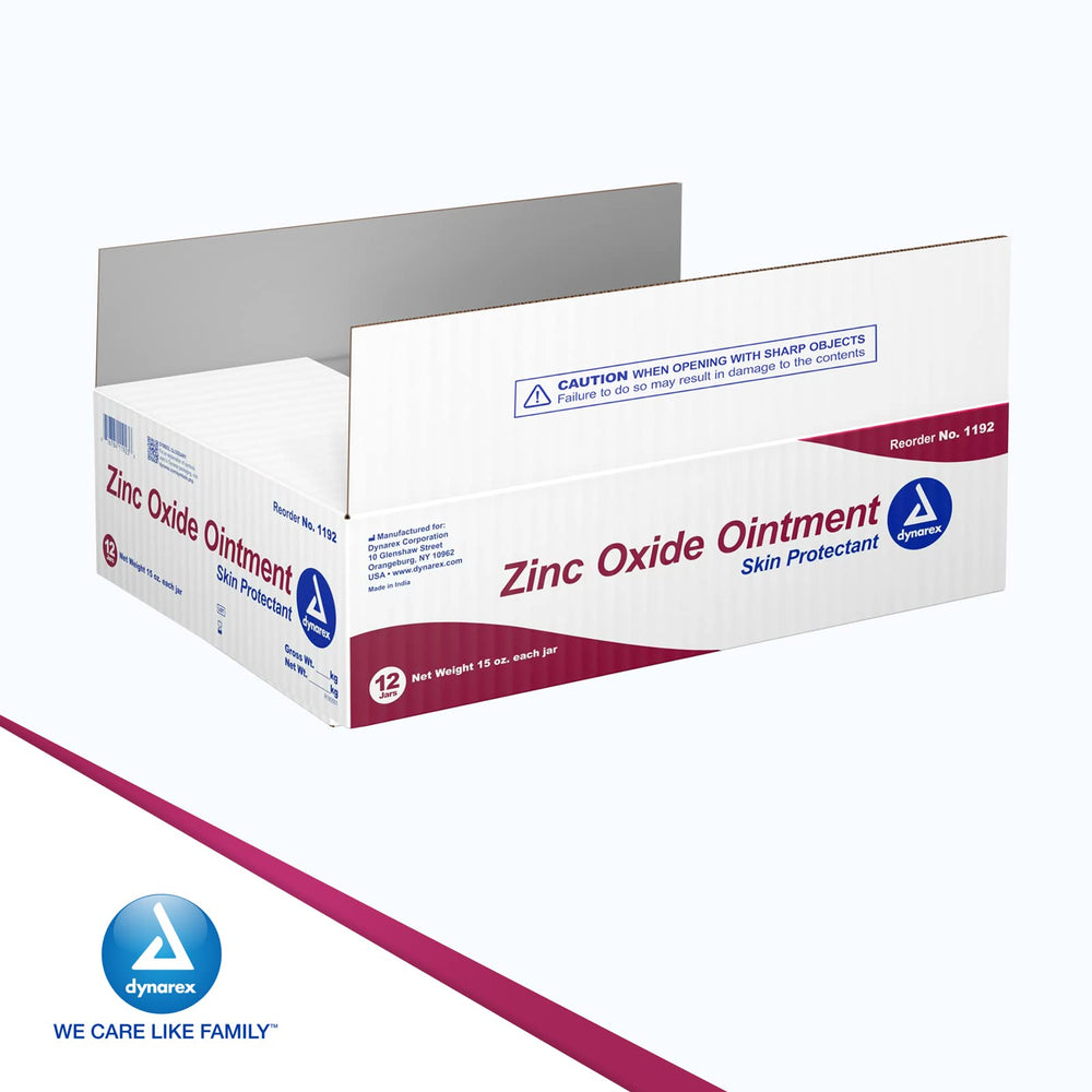 Dynarex brand logo with zinc oxide ointment.