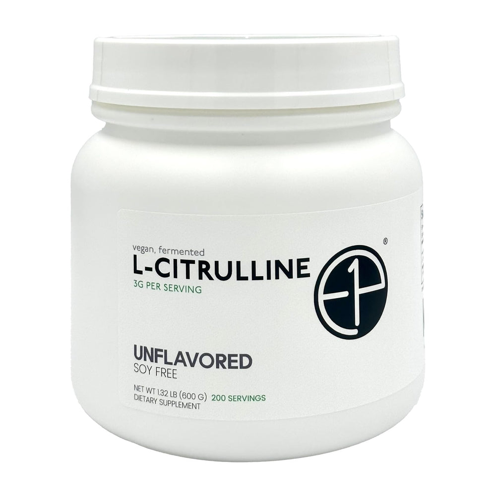 E1P L-Citrulline 600g bottle; potential nitric oxide support for exercise readiness.