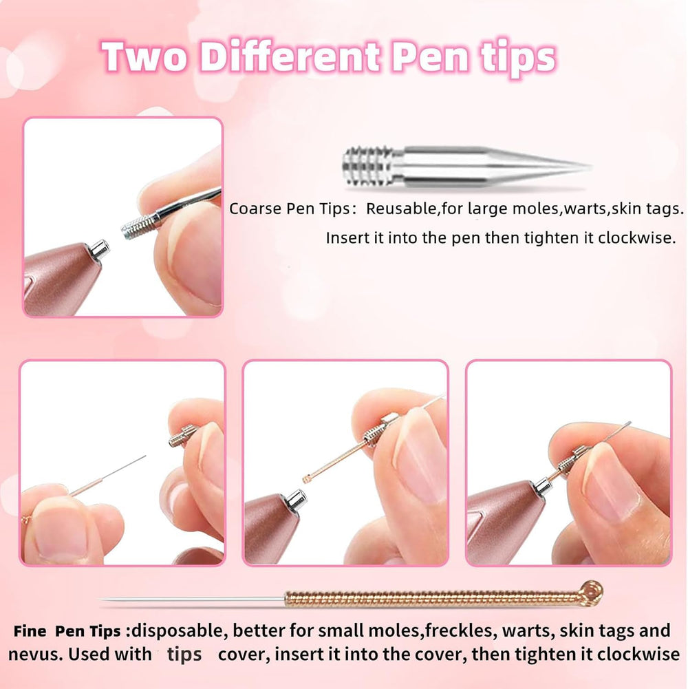 EA269RV Wart and Skin Tag Remover Pen at-home step-by-step process