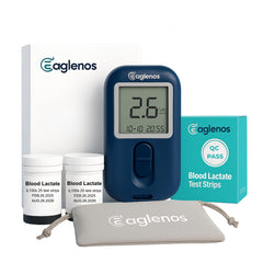 EAGLENOS lactate meter front view for athlete performance tracking