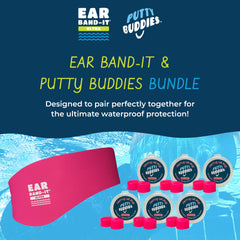 Complete Ear Band-It system for at-home swim time with headband and plugs.