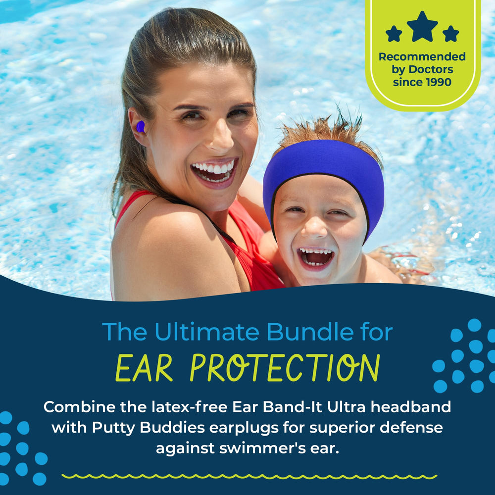 Ear Evolution Floating Putty Buddies silicone ear plugs float for easy pool retrieval