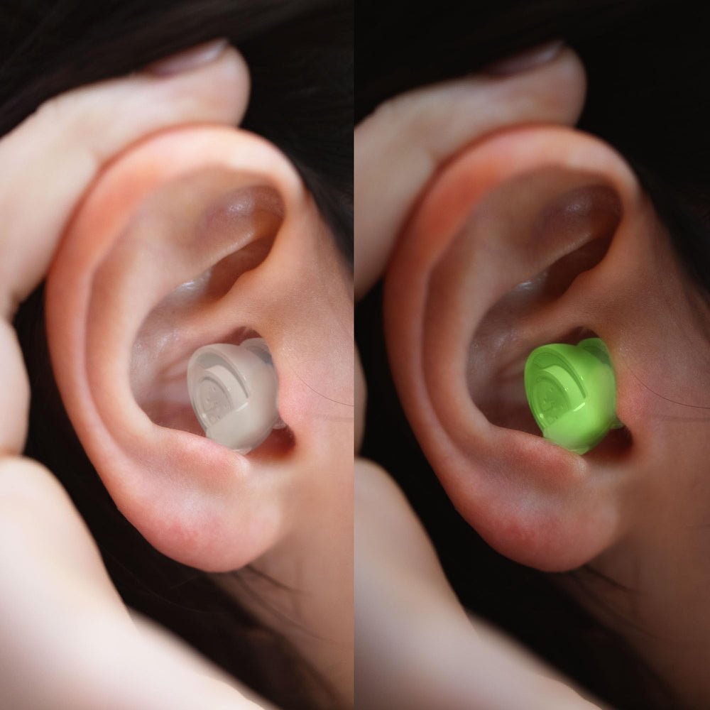 Eargasm Smaller Ears earplugs show noise reduction features for clear sound.