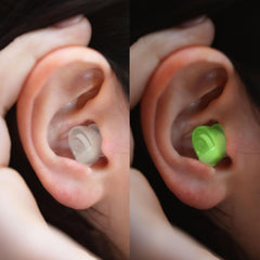 Eargasm Smaller Ears earplugs show noise reduction features for clear sound.