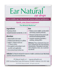 EarNatural ear drops dropper application showing precise dosage