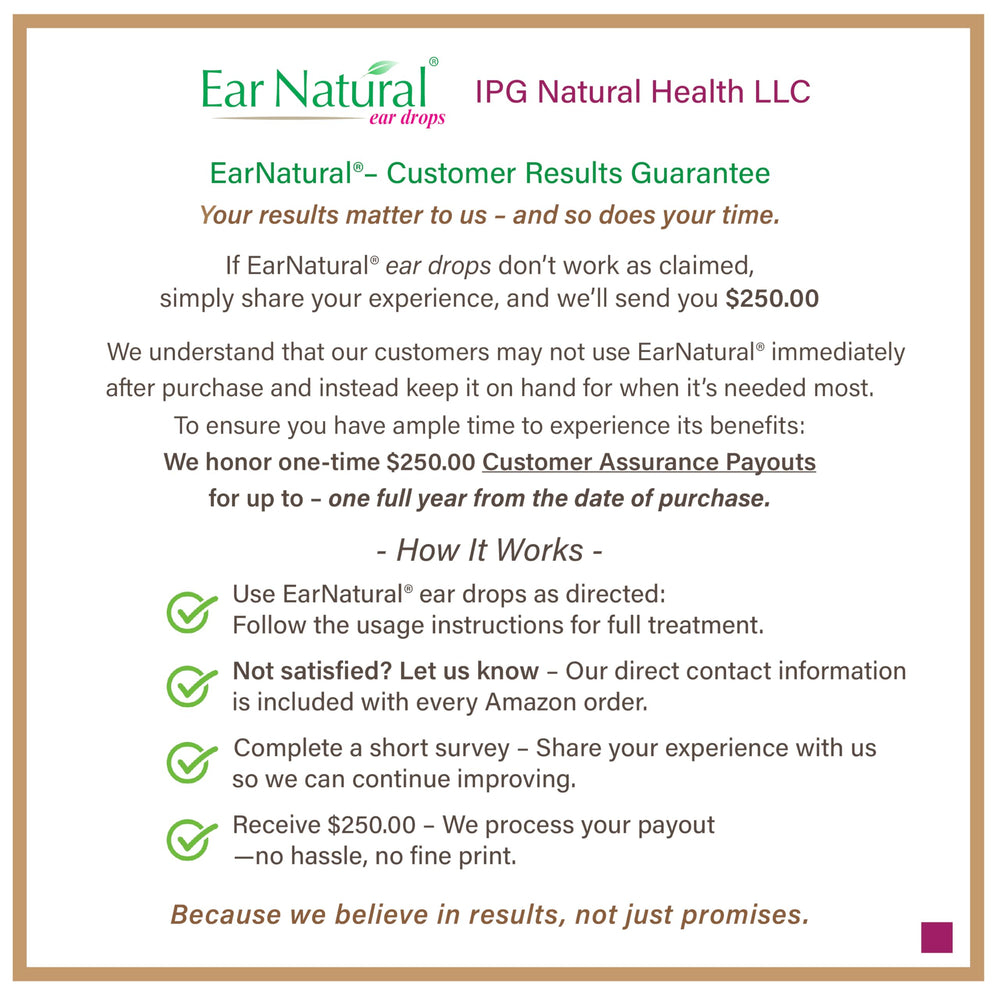 EarNatural compact ear drops kit stored in a home medicine cabinet