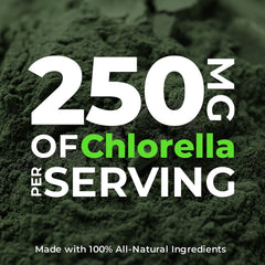 Earth Circle Organics chlorella packaging showing USDA Organic and non-GMO seals