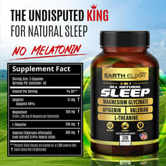 Earth Elixir apigenin 50mg capsules calm evening routine.