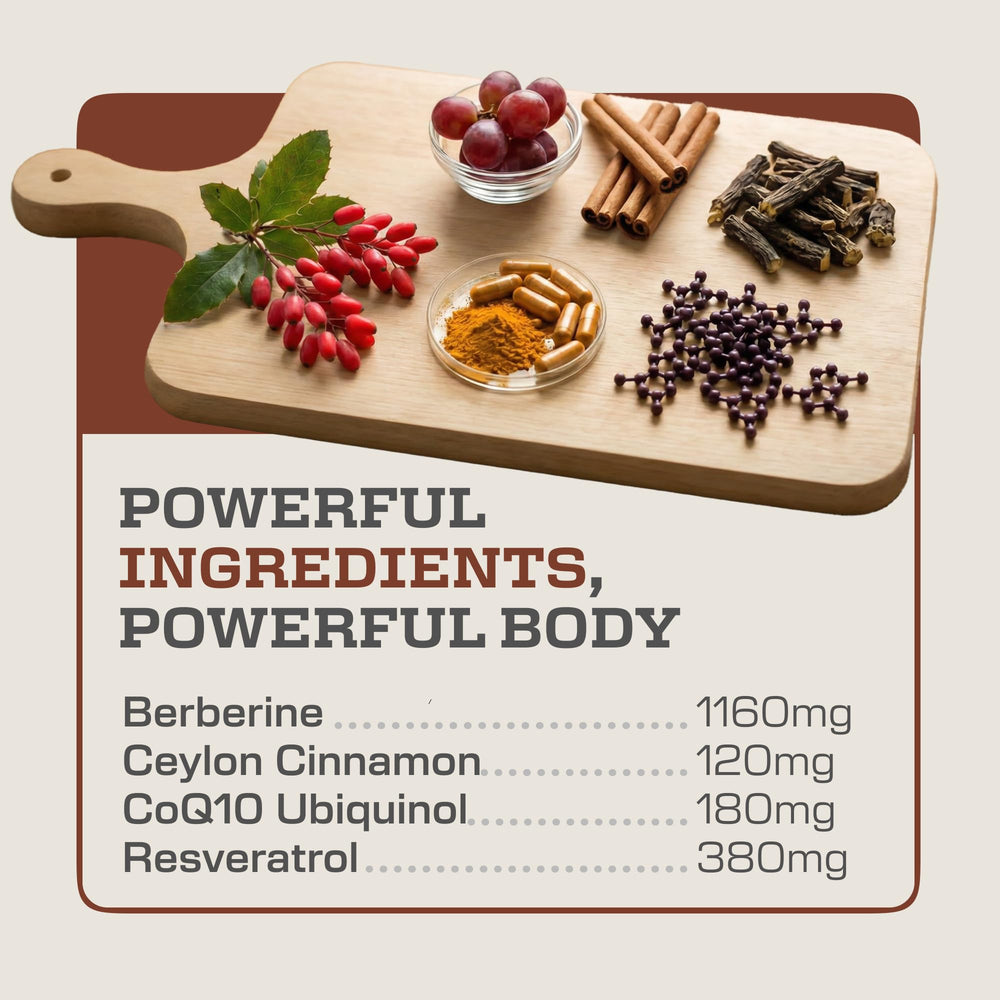 Earth Elixir berberine capsules closeup highlighting easy-to-swallow vegan capsules.
