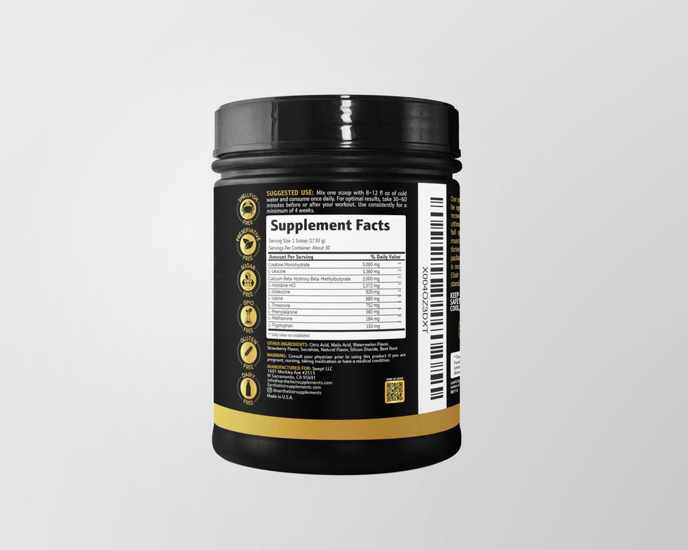 Earth Elixir gym bag-ready supplement for daily training