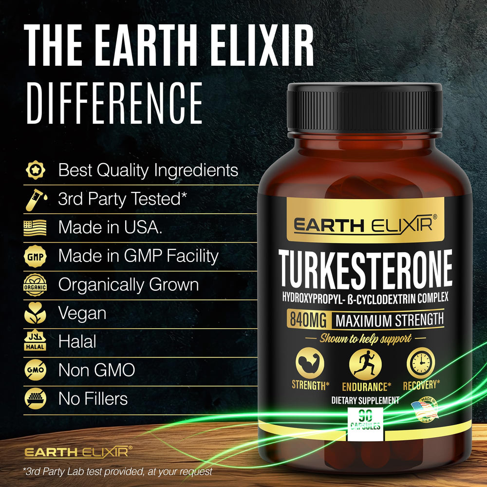 Earth Elixir Turkesterone in gym setup illustrating training focus and routine integration
