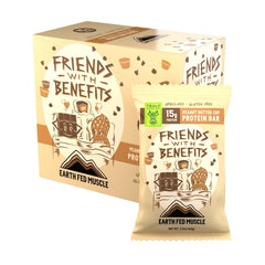 Earth Fed Muscle Friends with Benefits bar front view for on-the-go energy.