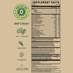 Earth Fed Muscle prebiotic fiber close-up for gut support.