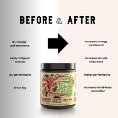 Stammpede label close-up highlighting vegan and gluten-free formula.