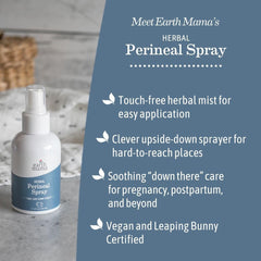 Apply Earth Mama Perineal Balm to soothe sensitive areas after bathroom visits.