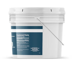 Earthborn Elements bovine collagen powder poured into a cup for easy routines.