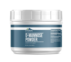 Earthborn Elements D-Mannose Powder bottle for daily supplement use.