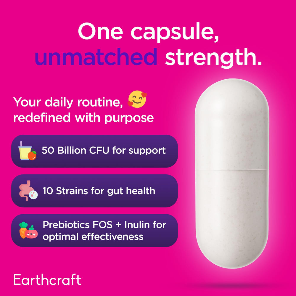 Earthcraft Delayed-release capsules designed to reach the intestines.
