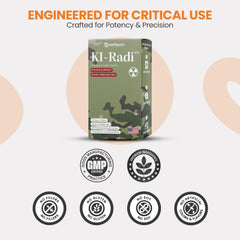 EarthNutri KI-Radi tablets close-up, small and easy-to-swallow for daily thyroid support.