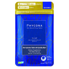 Earthrise PHYCONA bottle front view showing spirulina blue tablets for daily hydration support.
